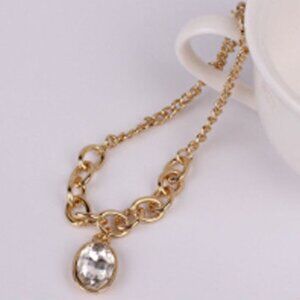 Gold Tone w/Crystal Drop